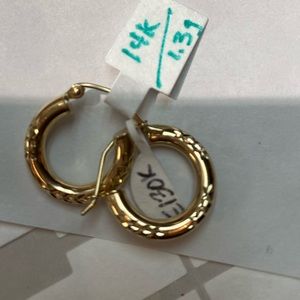 14k yellow gold Hoop Earrings
